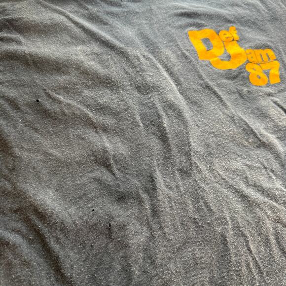 Vintage 1987 Def Jam Tour Shirt Local Crew Bigger and Deffer  - Hip Hop history - Picture 9 of 16
